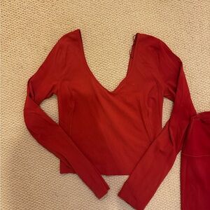 Lululemon Align set - cayenne color